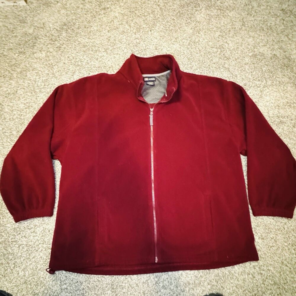 Men’s Faded Glory Fleece 1/4 Zip Pullover Sweatshirt Size XL Maroon